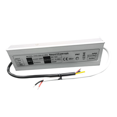 Οδηγός 200W 12V των υπαίθριων οδηγήσεων IP67 αδιάβροχων ηλεκτρονικών ελαφρύς
