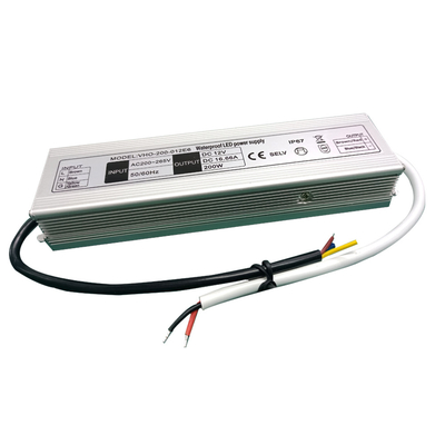 Οδηγός 200W 12V των υπαίθριων οδηγήσεων IP67 αδιάβροχων ηλεκτρονικών ελαφρύς
