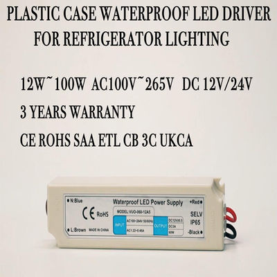 Σταθερή παροχή ηλεκτρικού ρεύματος λουρίδων των οδηγήσεων παραγωγής 24V τάσης 60w για το δοχείο ψύξης ψυγείων