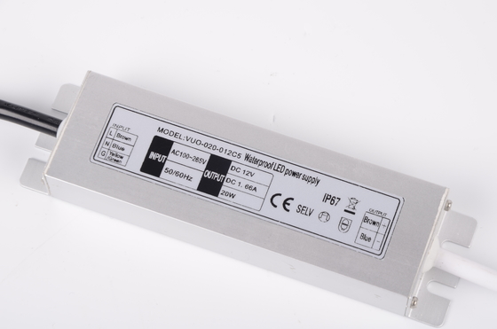 Αδιάβροχο DC 12V 20W Slimline LED Driver Delay Design for Strip Light