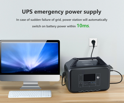 1000W υπαίθριος LiFePO4 δαπανών εφεδρικός στρατοπέδευσης μπαταριών σταθμός ηλιακής ενέργειας ανεφοδιασμού φορητός