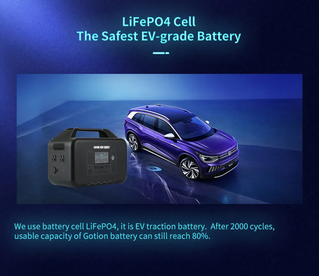 Υπαίθριος 220v 1008wh LiFePO4 ισχύος της μπαταρίας σταθμός παραγωγής ηλεκτρικού ρεύματος τράπεζας 1000W φορητός