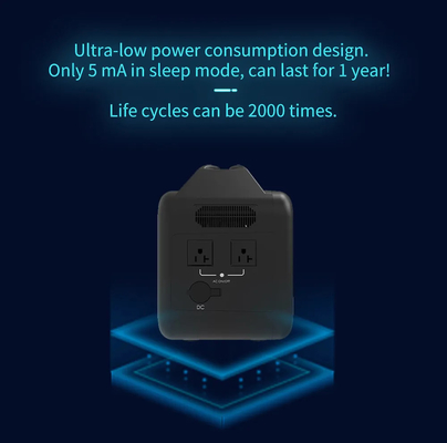 1000 Watt υπαίθριος ταξιδιού φορητός γεννητριών δύναμης σταθμός παραγωγής ηλεκτρικού ρεύματος τράπεζας φορητός