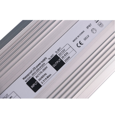 Ενιαία κατοικία αργιλίου οδηγών 250w των σταθερών οδηγήσεων τάσης παραγωγής 12V 20A