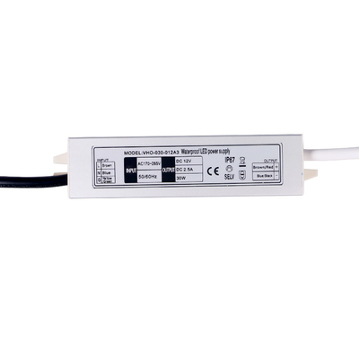 συνεχής 12v σταθερή τάση 2500mA καθρεφτών 12vdc οδηγών των λεπτών αδιάβροχων οδηγήσεων 12v 30w εξαιρετικά