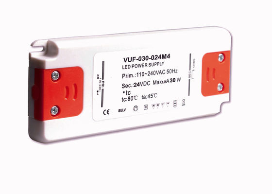 εναλλασσόμενο ρεύμα 110V 240V οδηγών των λεπτών οδηγήσεων 30W 1.25A εξαιρετικά στο συνεχές ρεύμα 24V για τα φω'τα γραφείου