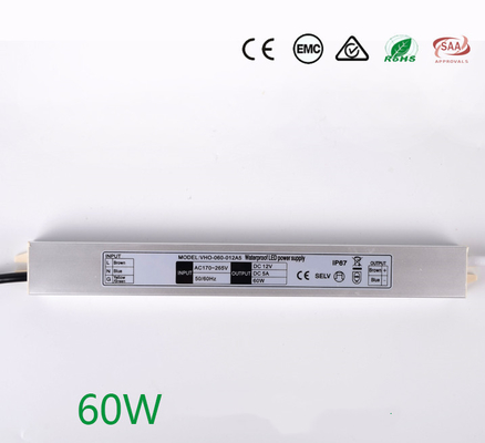 Οδηγός 12V 60W των υπαίθριων αδιάβροχων ηλεκτρονικών οδηγήσεων για το φως νέου