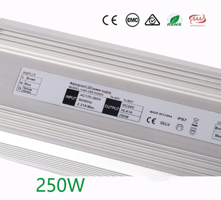 Η αντι υγρασία 250W στεγανοποιεί τον οδηγό των ηλεκτρονικών οδηγήσεων για το φωτισμό αδιάβροχο